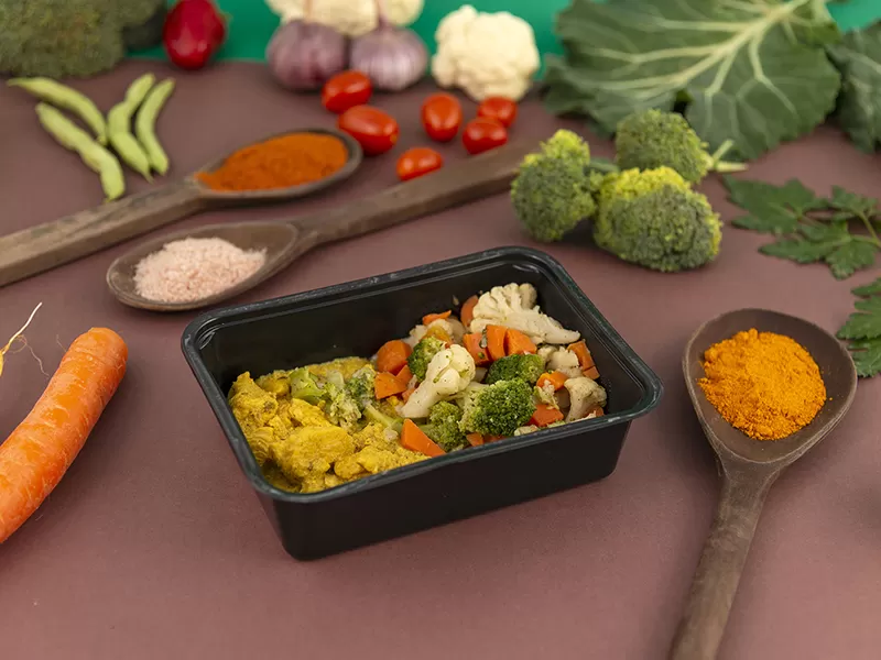 Frango ao Curry com Legumes