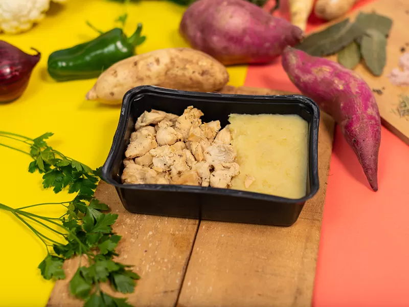 Frango Em Cubos com Batata Doce