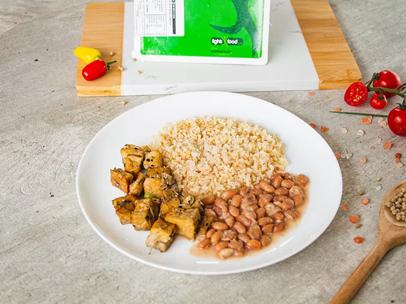 Tofu com Moyashi